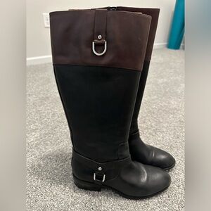 Ralph Lauren two tone boots